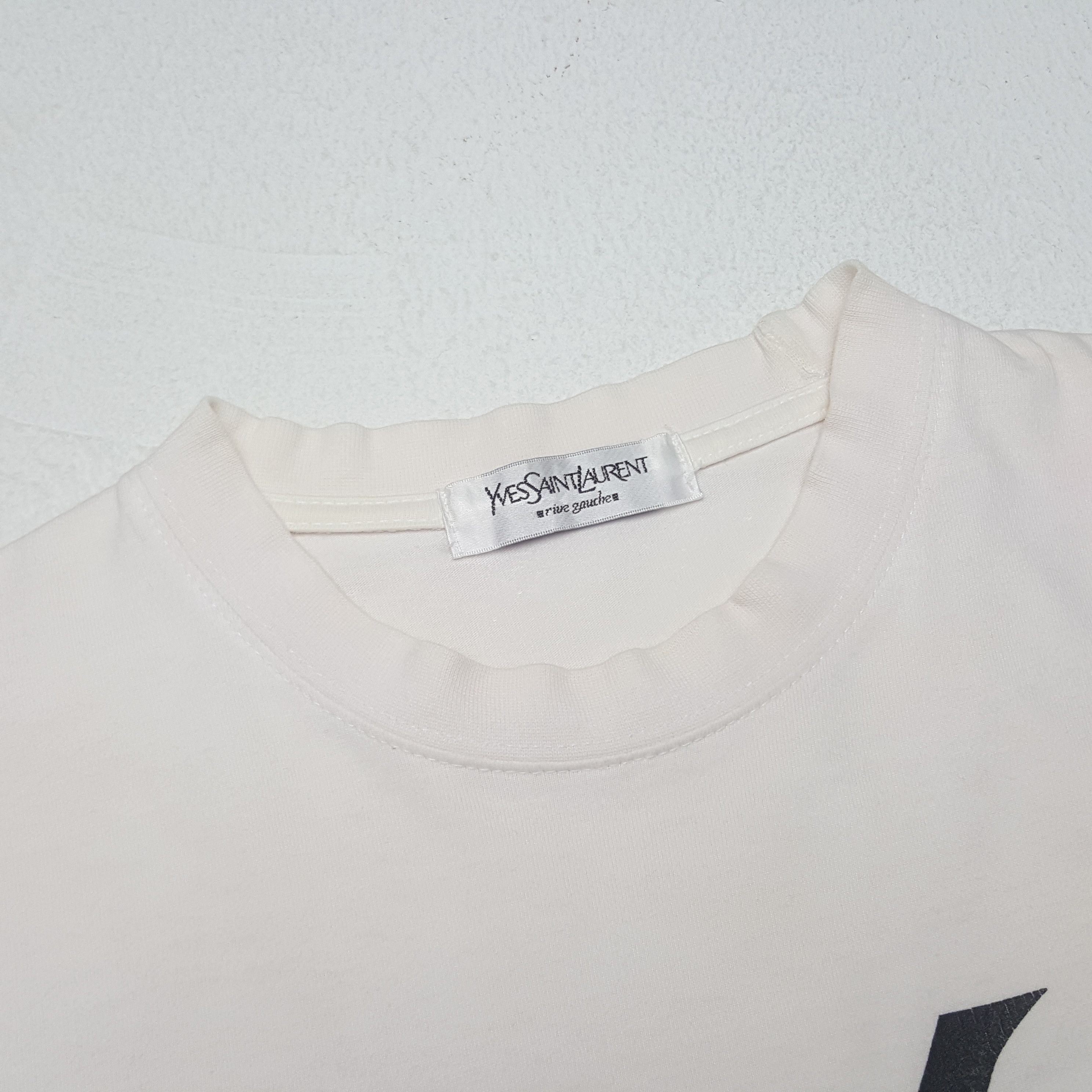 Vintage × Yves Saint Laurent Vintage Yves Saint Laurent Italian Designer Brand Tshirt Size US S / EU 44-46 / 1 - 4 Thumbnail
