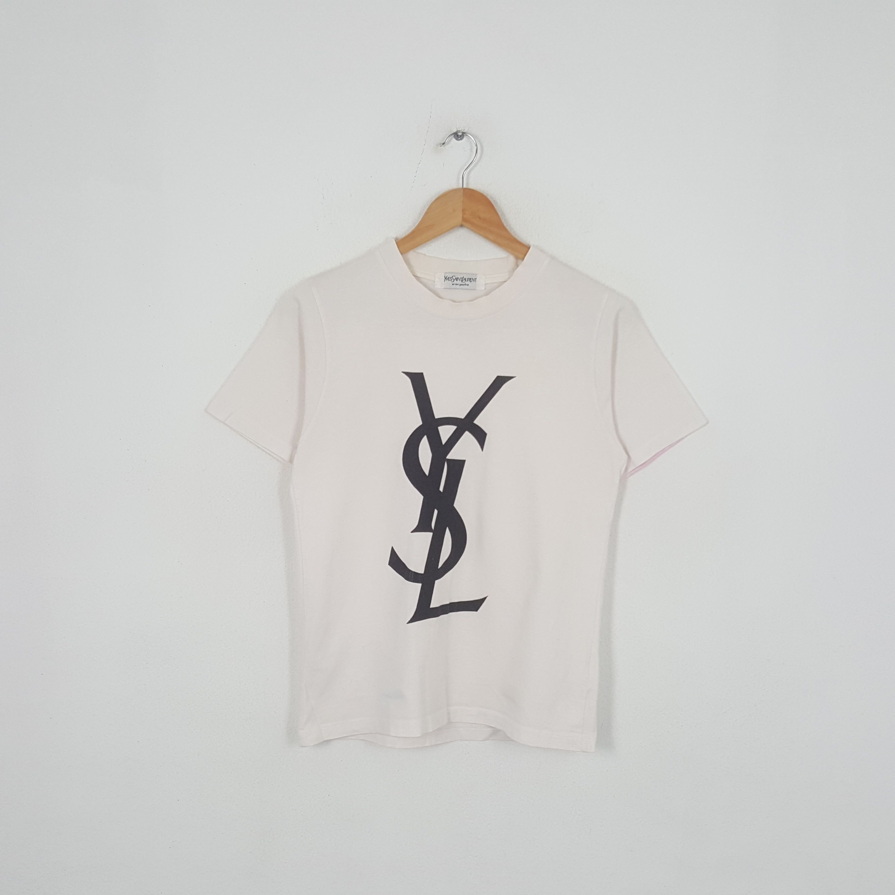 Vintage × Yves Saint Laurent Vintage Yves Saint Laurent Italian Designer Brand Tshirt Size US S / EU 44-46 / 1 - 1 Thumbnail