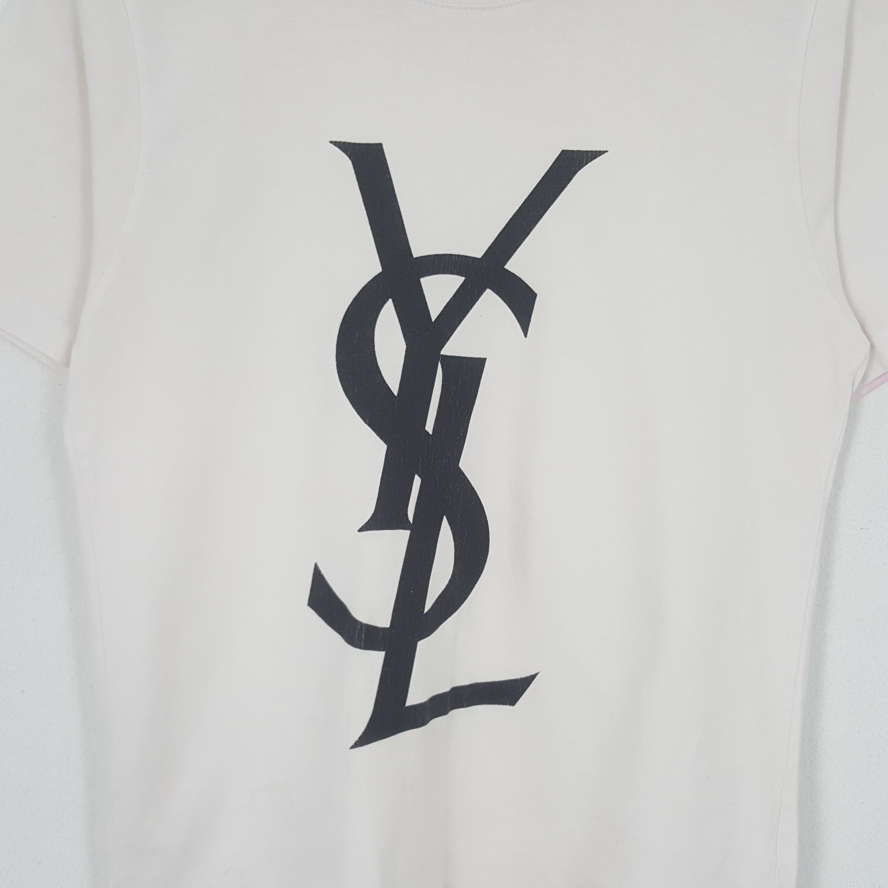 Vintage × Yves Saint Laurent Vintage Yves Saint Laurent Italian Designer Brand Tshirt Size US S / EU 44-46 / 1 - 2 Thumbnail
