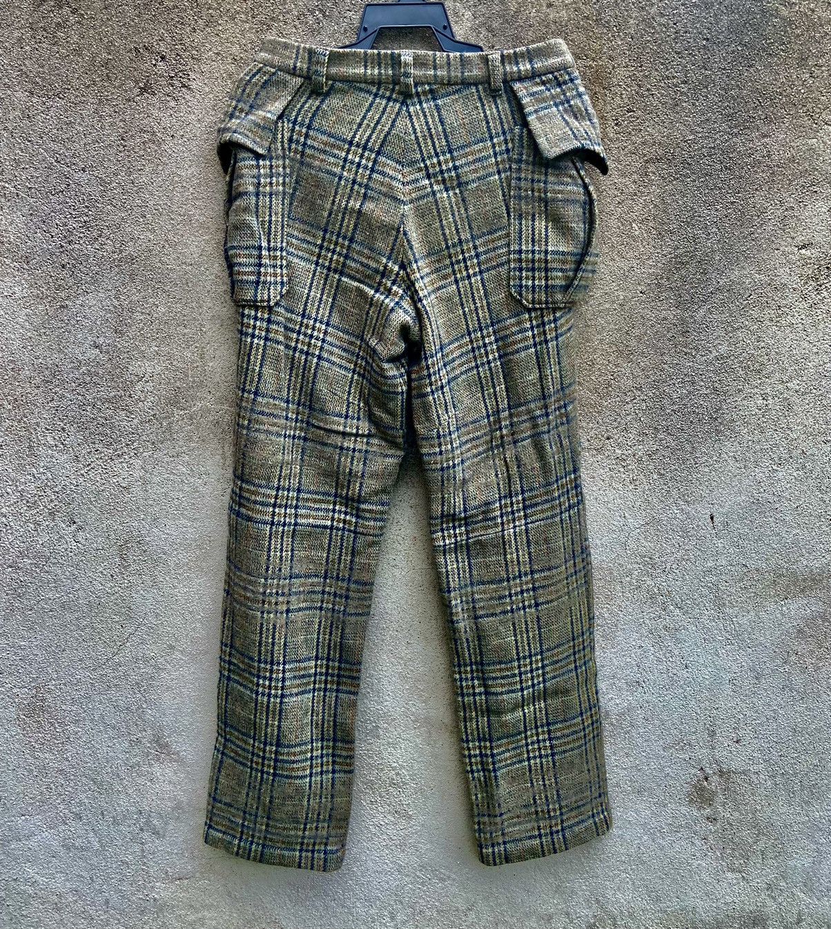 Jun Takahashi AW96 Undercover Wire Wool Plaid Distressed Pants Size US 32 / EU 48 - 15 Thumbnail