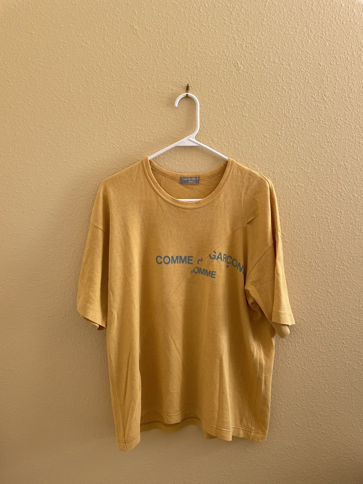 Comme des Garcons AD1997 Diagonal Stitch Logo Tee | Grailed