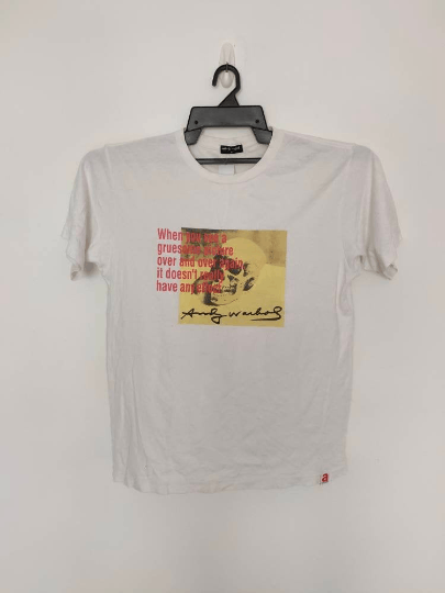 Andy Warhol Vintage ANDY WARHOL Pop Art Skull Bones Gruesome Picture Size US XL / EU 56 / 4 - 1 Thumbnail