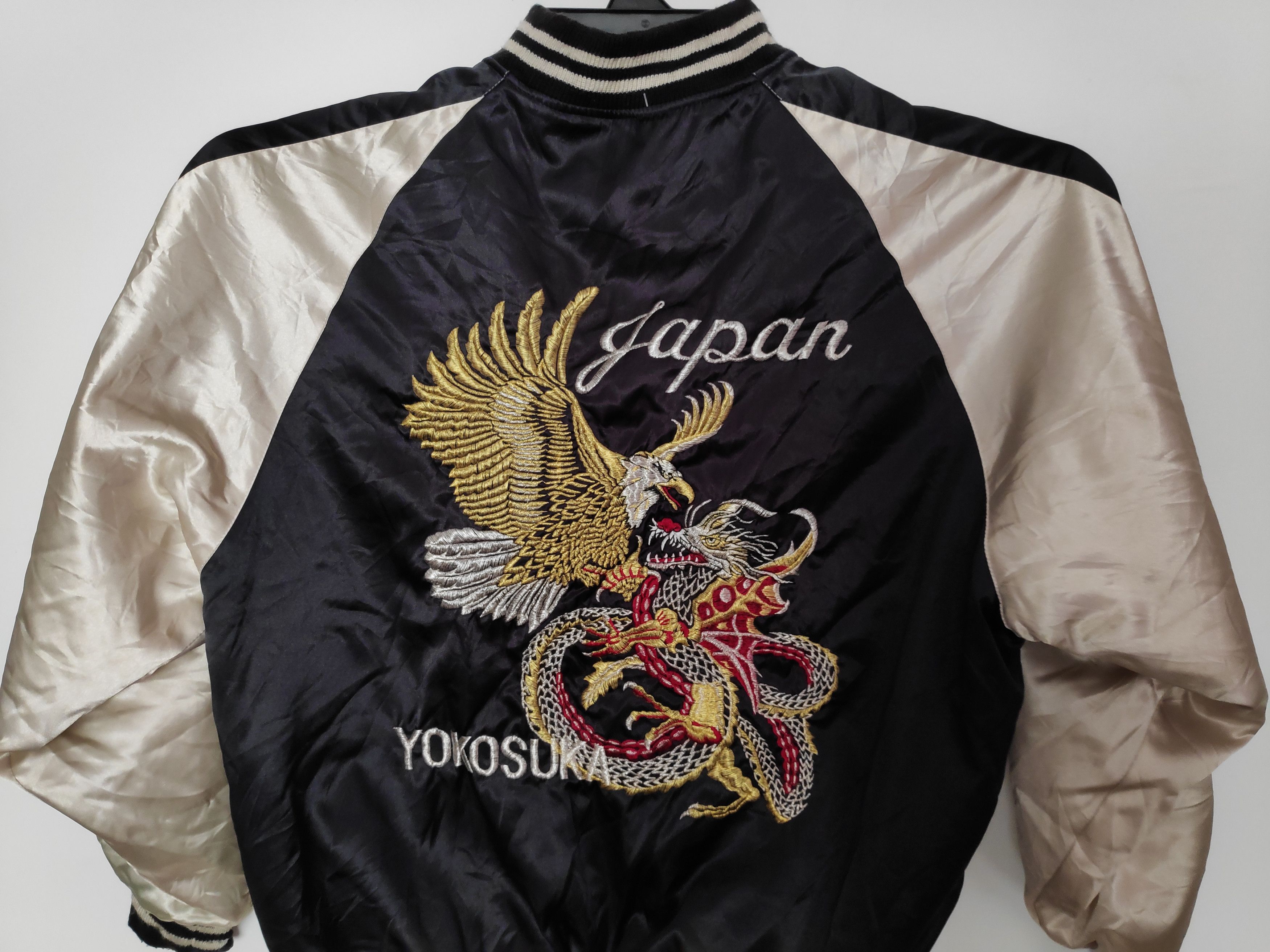 Japanese Brand Vintage Sukajan Japan Yokosuka Embroidery Dragon & Eagle Size US XL / EU 56 / 4 - 2 Thumbnail