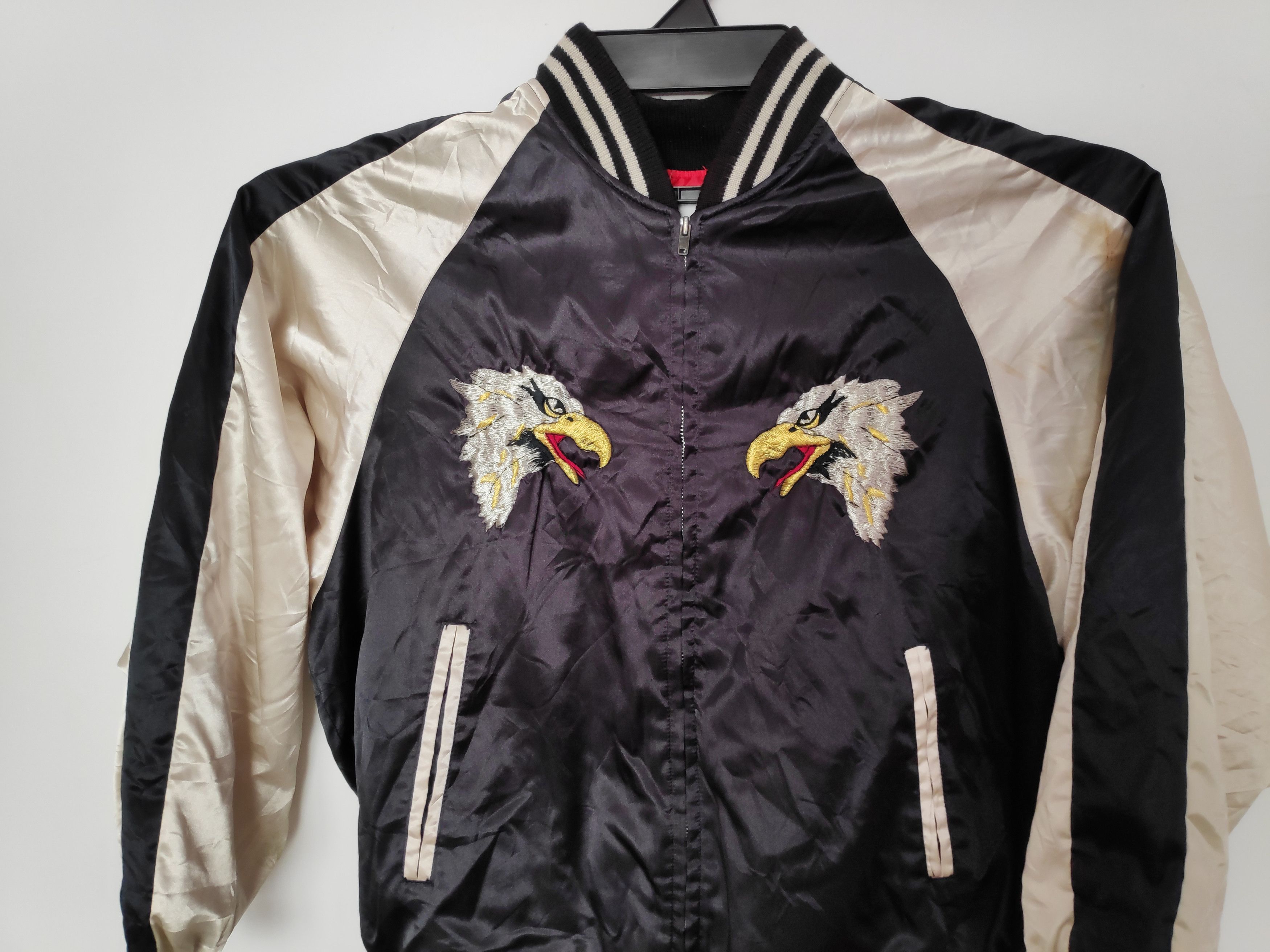 Japanese Brand Vintage Sukajan Japan Yokosuka Embroidery Dragon & Eagle Size US XL / EU 56 / 4 - 4 Thumbnail