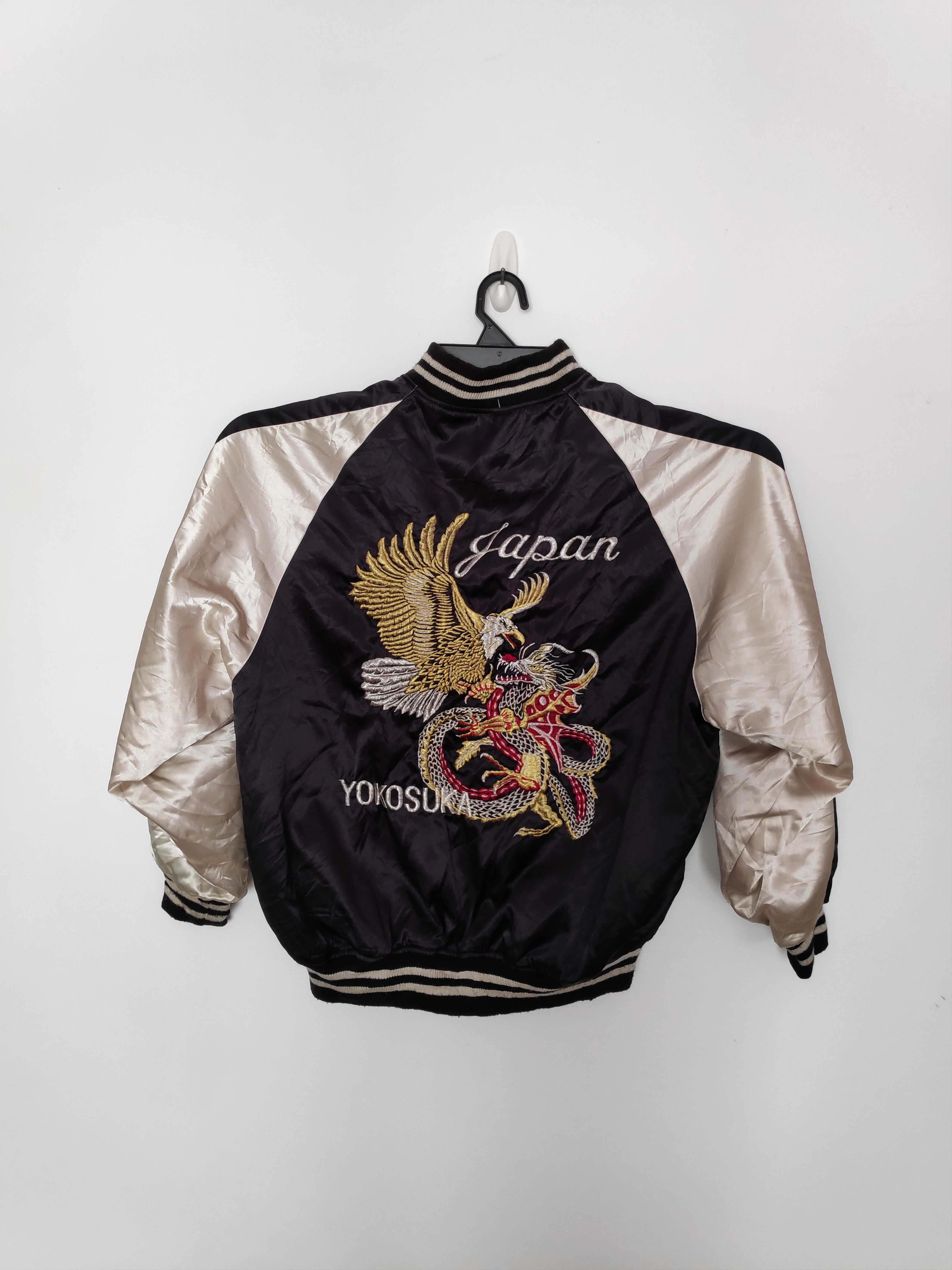 Vintage Sukajan Japan Yokosuka Embroidery Dragon & Eagle