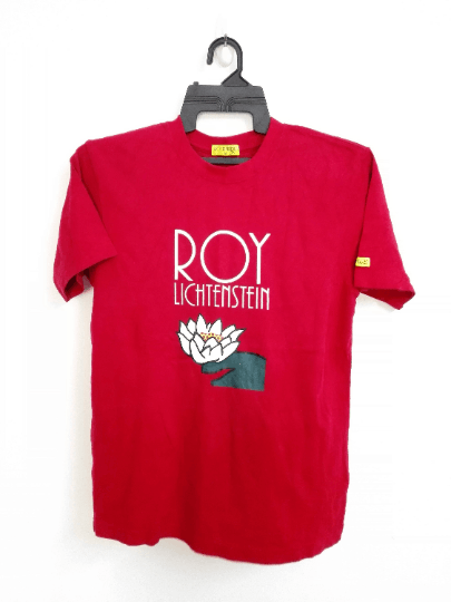 Vintage 90s Roy Lichtenstein Flower Tshirt Andy Warhol