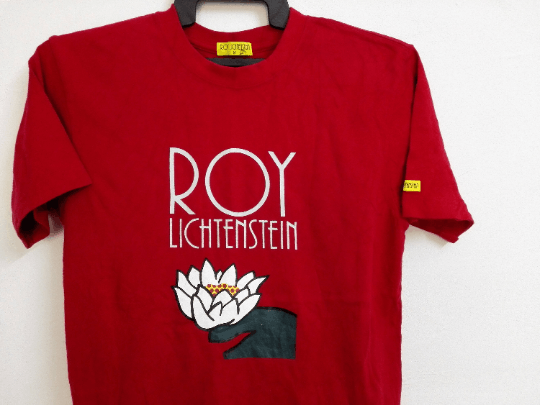Vintage Vintage 90s Roy Lichtenstein Flower Tshirt Andy Warhol Size US M / EU 48-50 / 2 - 2 Thumbnail