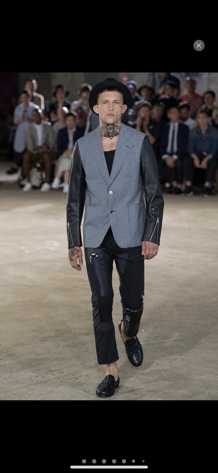 image of S/s 17 Comme Des Garcons Patchwork Denim Jeans in Black, Men's (Size 29)