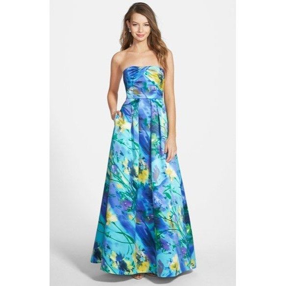 Robe De Bal Adrianna Papell Junior Taille 9/10 Magenta Plissée Asymétrique - Neuve