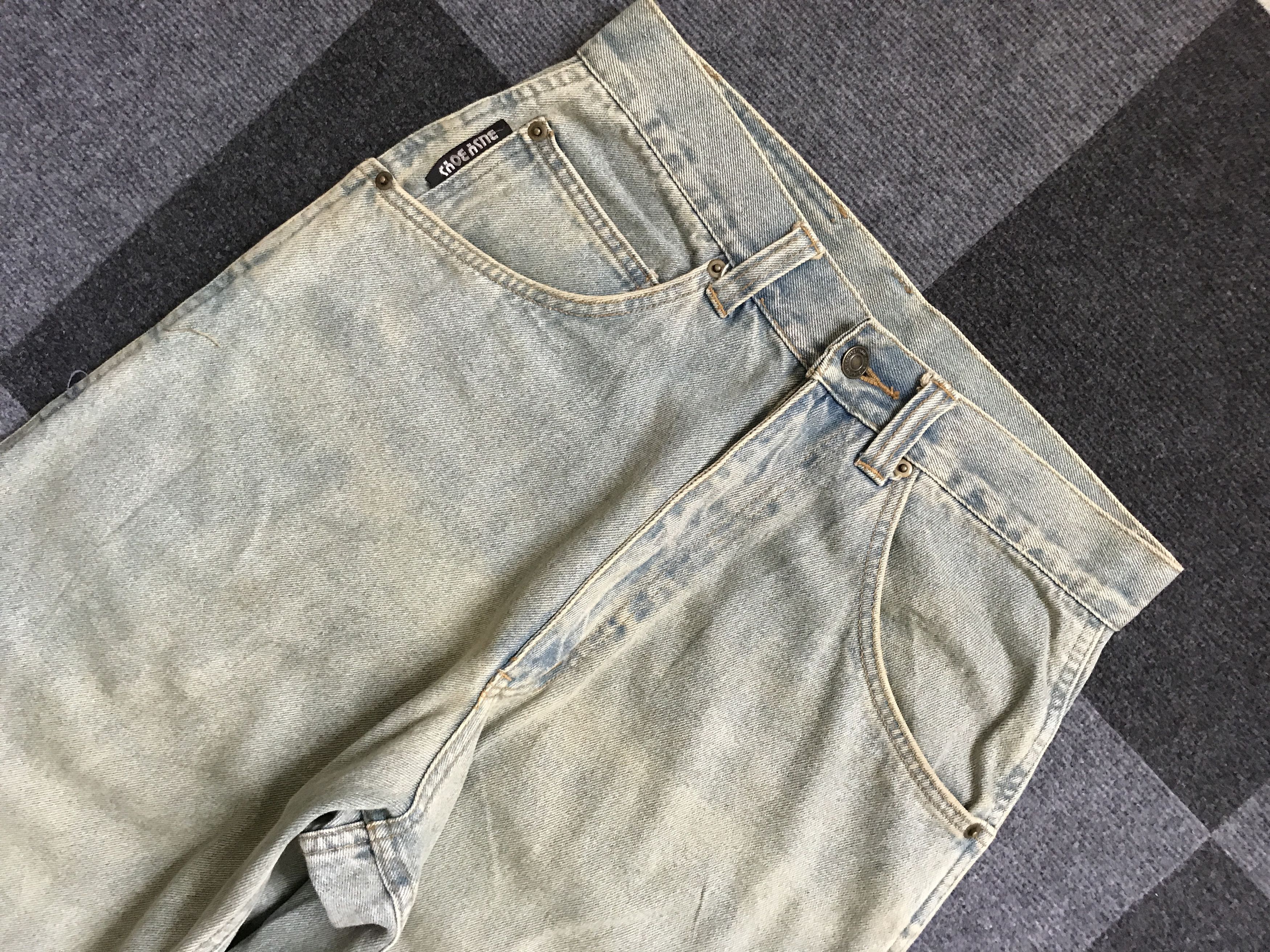 Japanese Brand 💥BAGGY💥D89 busyboys Japan Baggy Hip Hop Jeans Size US 29 - 2 Thumbnail
