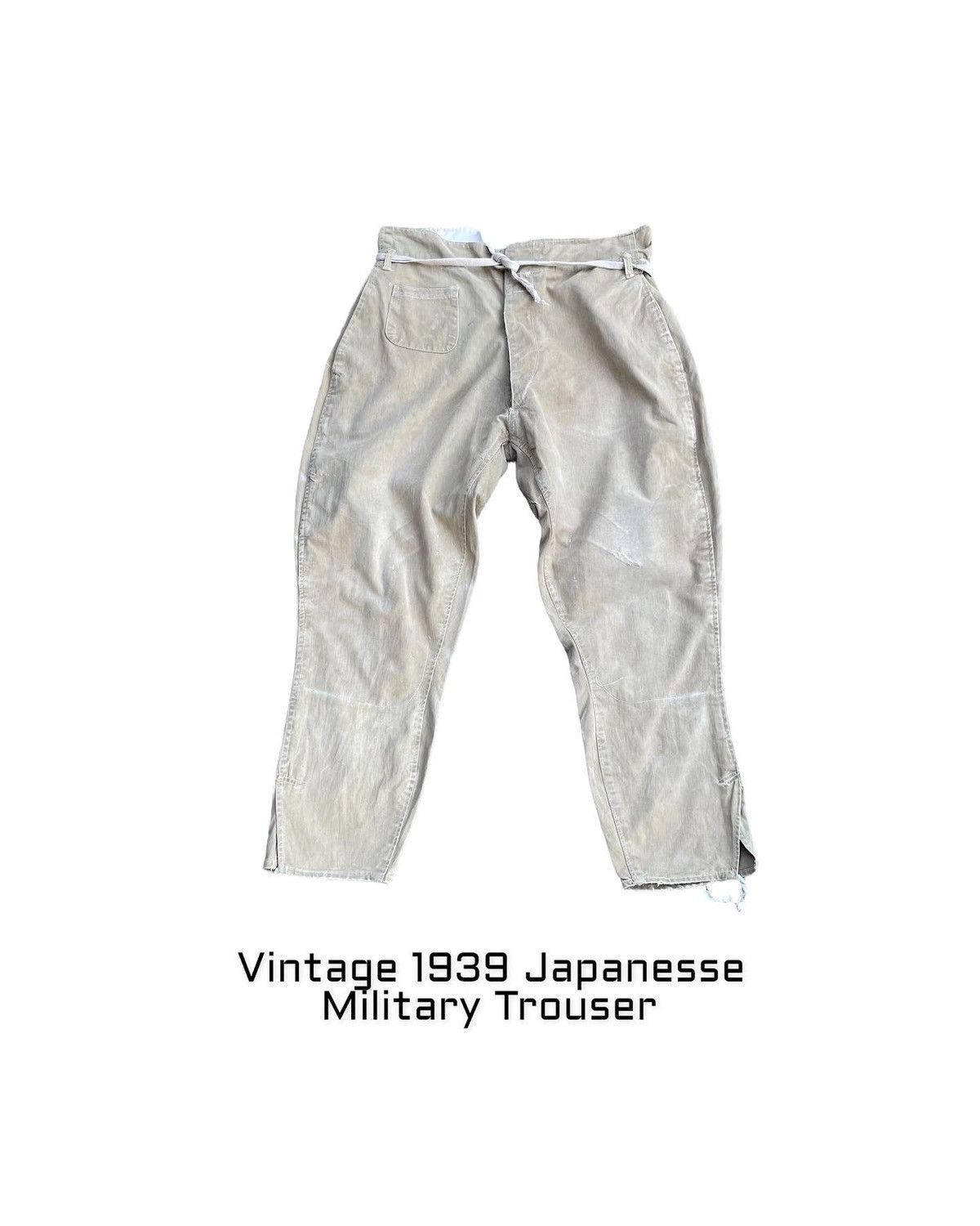 Japanese Brand × Vintage Vintage & Rare 1939 Japanesse Military Trouser Size US 33 - 1 Thumbnail