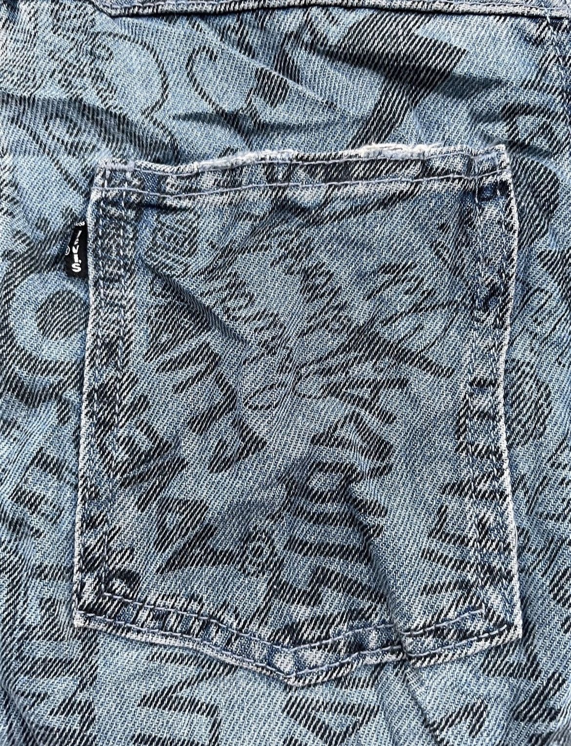 Levi's Levis Line 8 Full Print Denim Jacket Size US XL / EU 56 / 4 - 10 Thumbnail