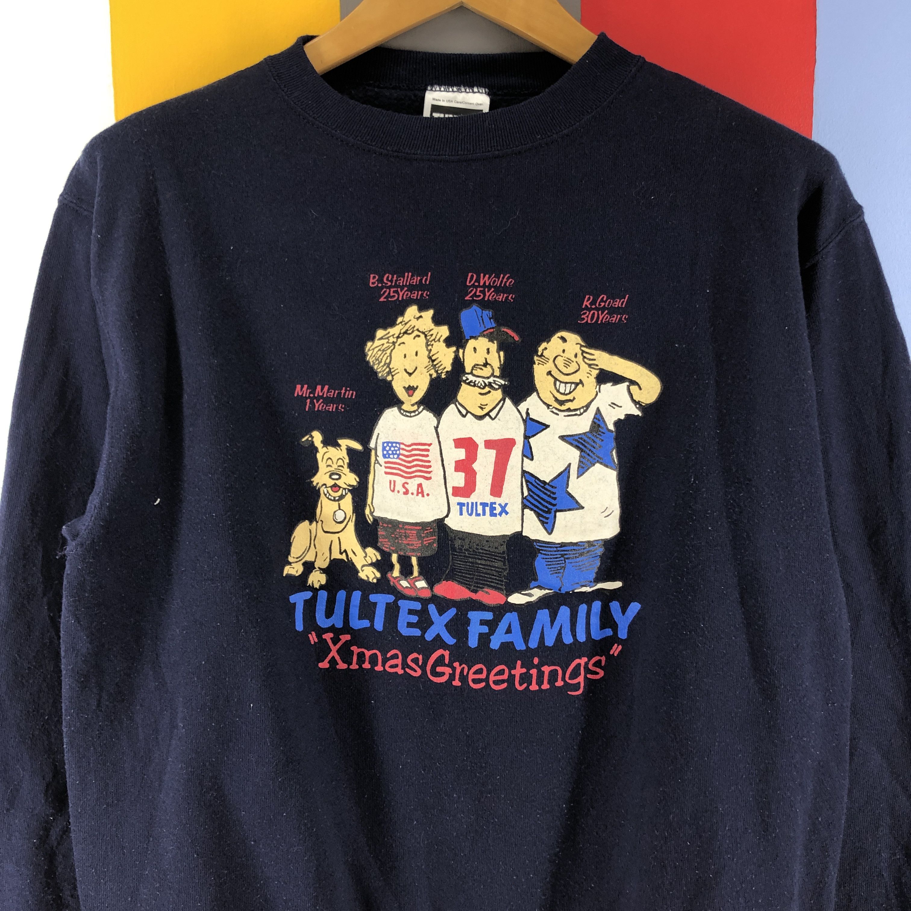 Tultex 90s Vintage TULTEX FAMILY Crew Neck Sweatshirt #0792/O Size US M / EU 48-50 / 2 - 2 Thumbnail