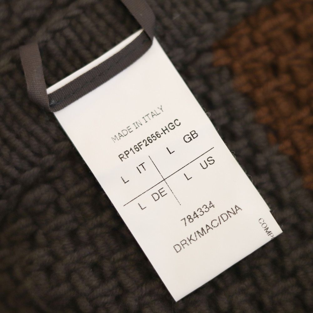 Rick Owens × Rick Owens Drkshdw × Rick Owens Lilies NWT Rick Owens FW16 Mastodon wool colorblock cardigan Size L / US 10 / IT 46 - 7 Thumbnail