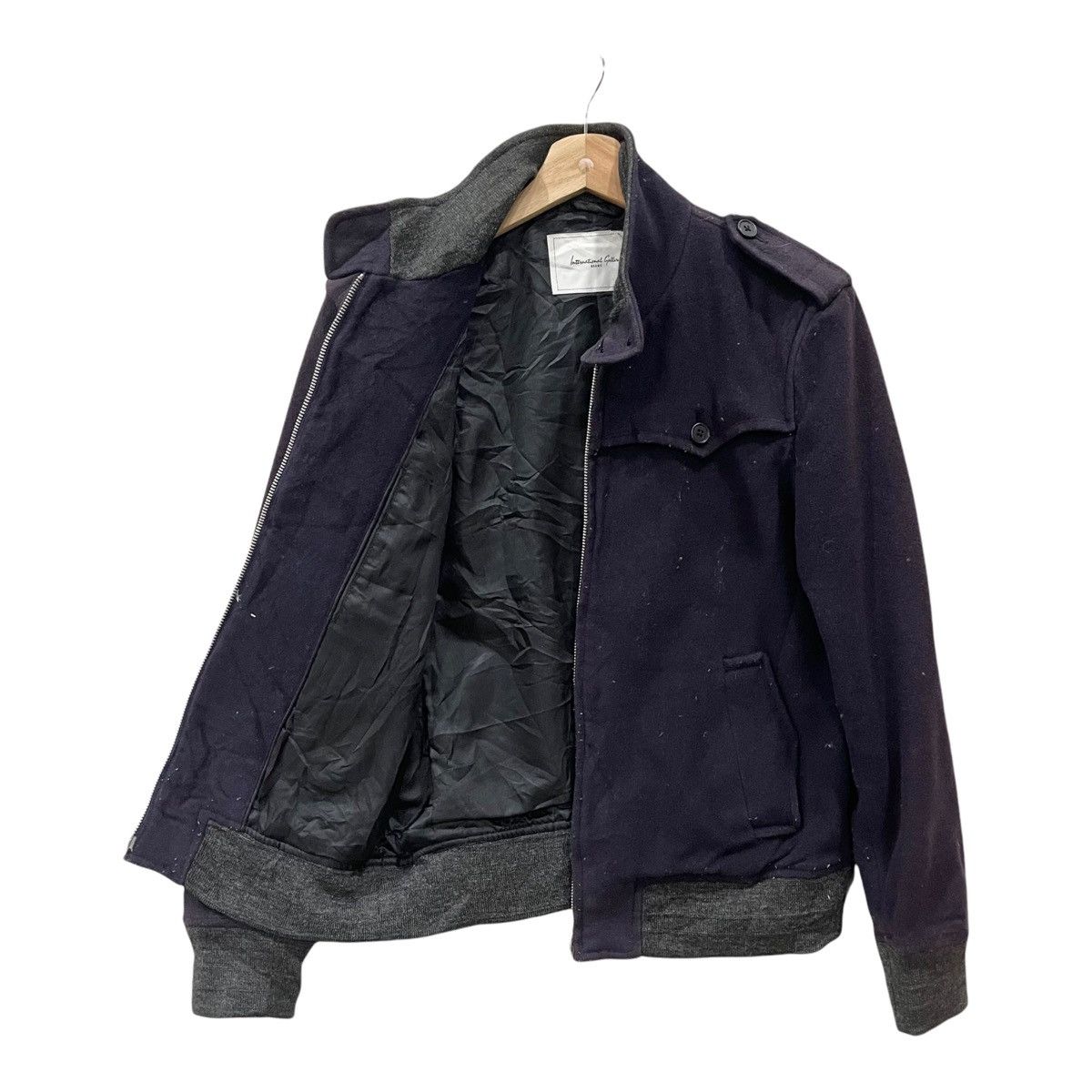 Beams Plus × Japanese Brand × Vintage Beams Wool Zipper Bomber Jacket Size US S / EU 44-46 / 1 - 5 Thumbnail