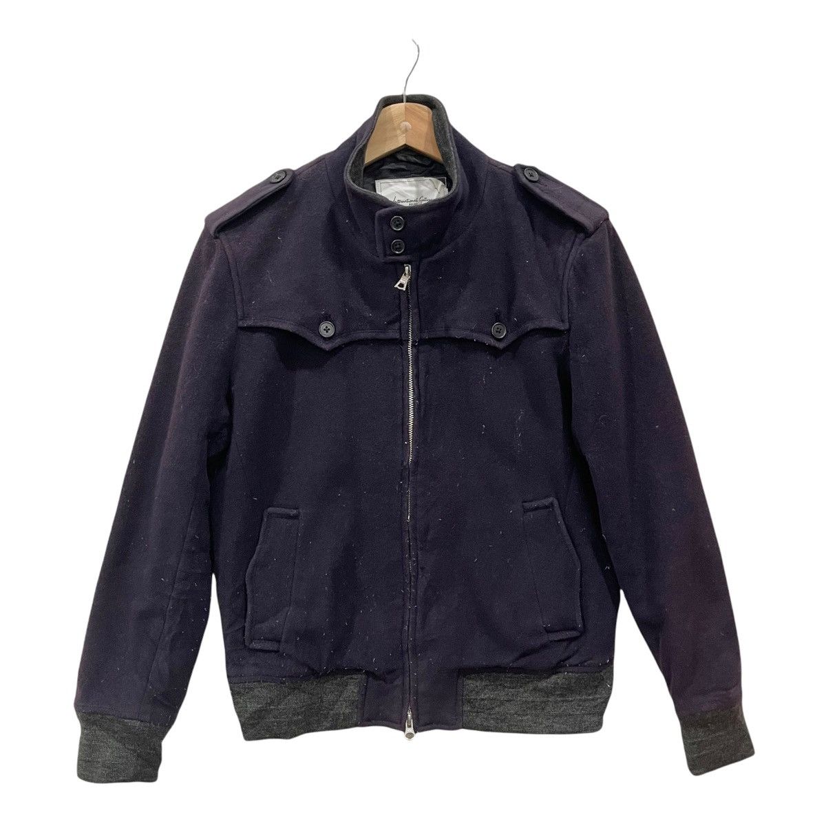Beams Plus × Japanese Brand × Vintage Beams Wool Zipper Bomber Jacket Size US S / EU 44-46 / 1 - 1 Thumbnail