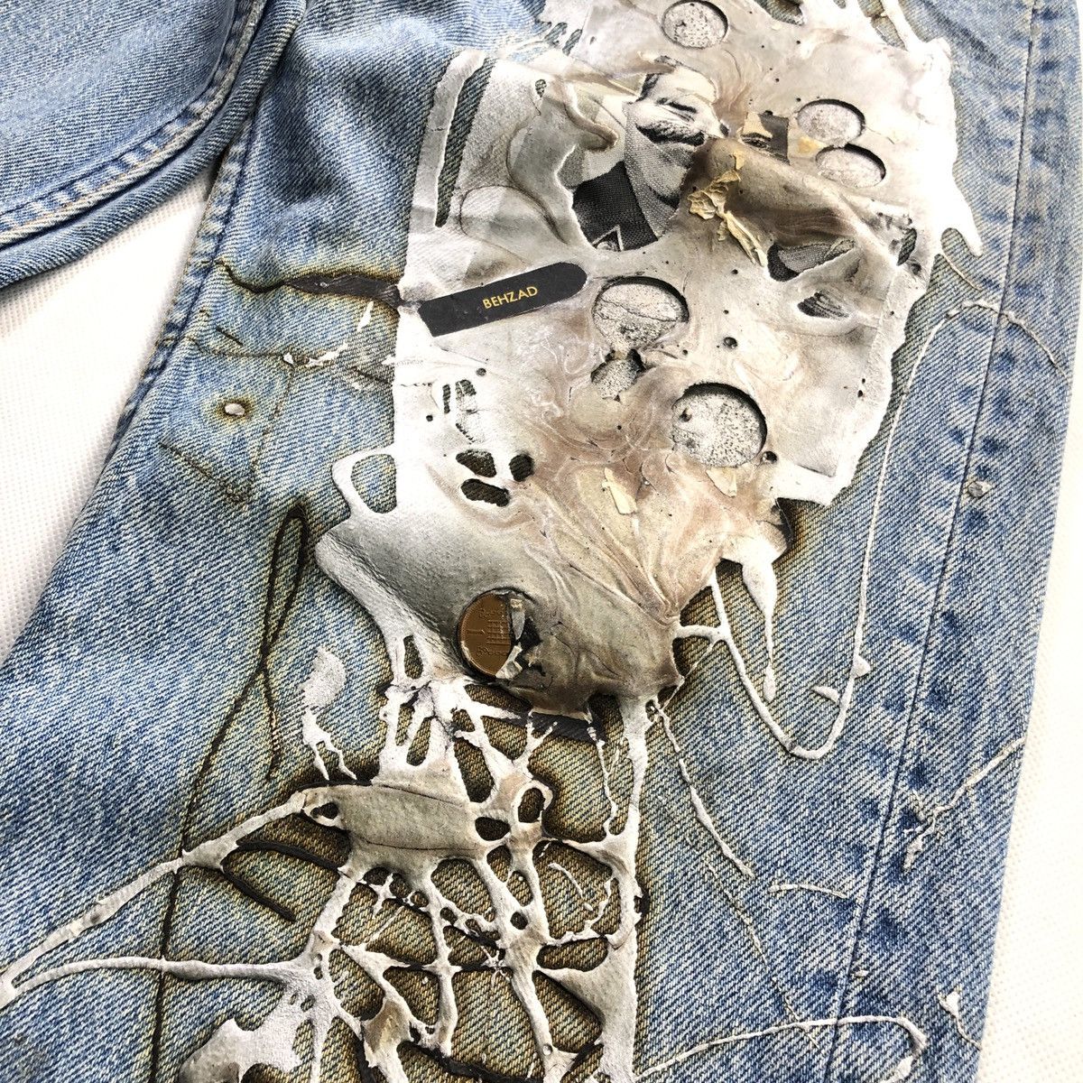 Levi's Vintage 70s 80s LEVIS 501 USA Rubber Art Painter Jeans Size US 28 / EU 44 - 5 Thumbnail
