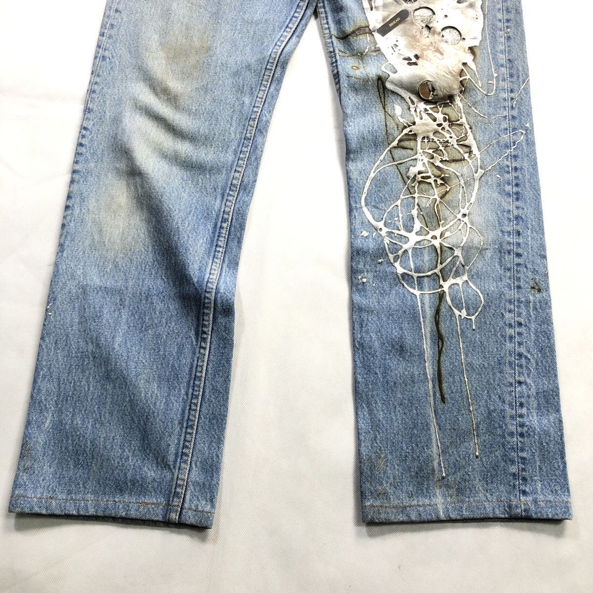 Levi's Vintage 70s 80s LEVIS 501 USA Rubber Art Painter Jeans Size US 28 / EU 44 - 4 Thumbnail