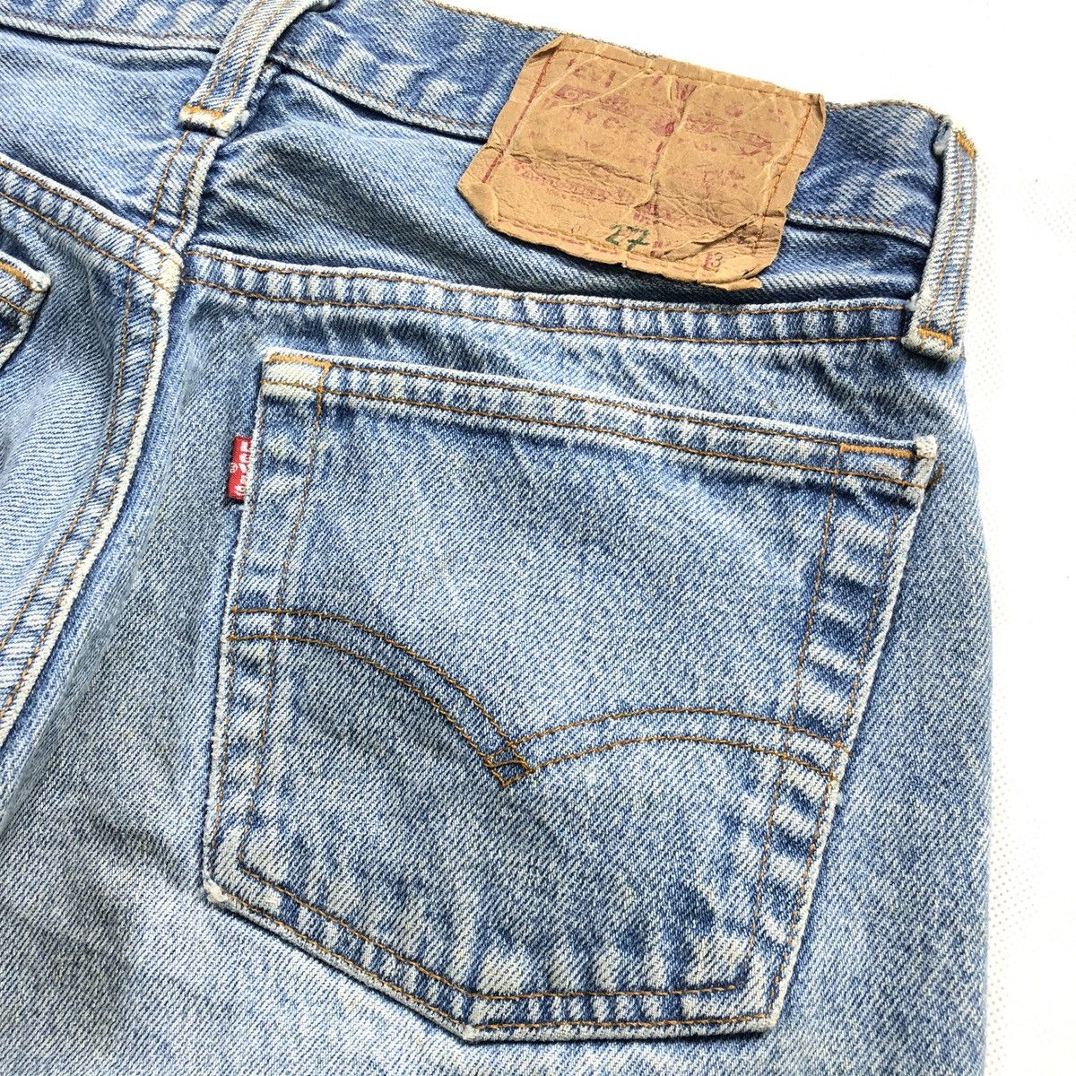 Levi's Vintage 70s 80s LEVIS 501 USA Rubber Art Painter Jeans Size US 28 / EU 44 - 9 Thumbnail