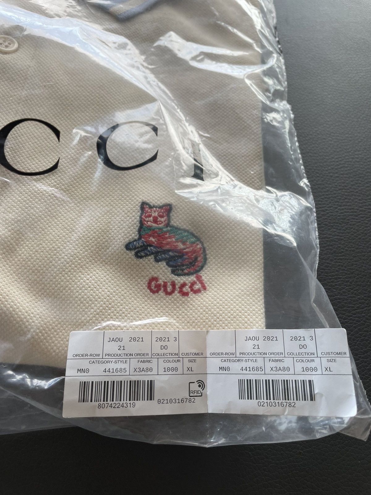 Gucci New Super Runway Limited Edition Gucci Cat Logo Polo Shirt Size US XL / EU 56 / 4 - 18 Thumbnail