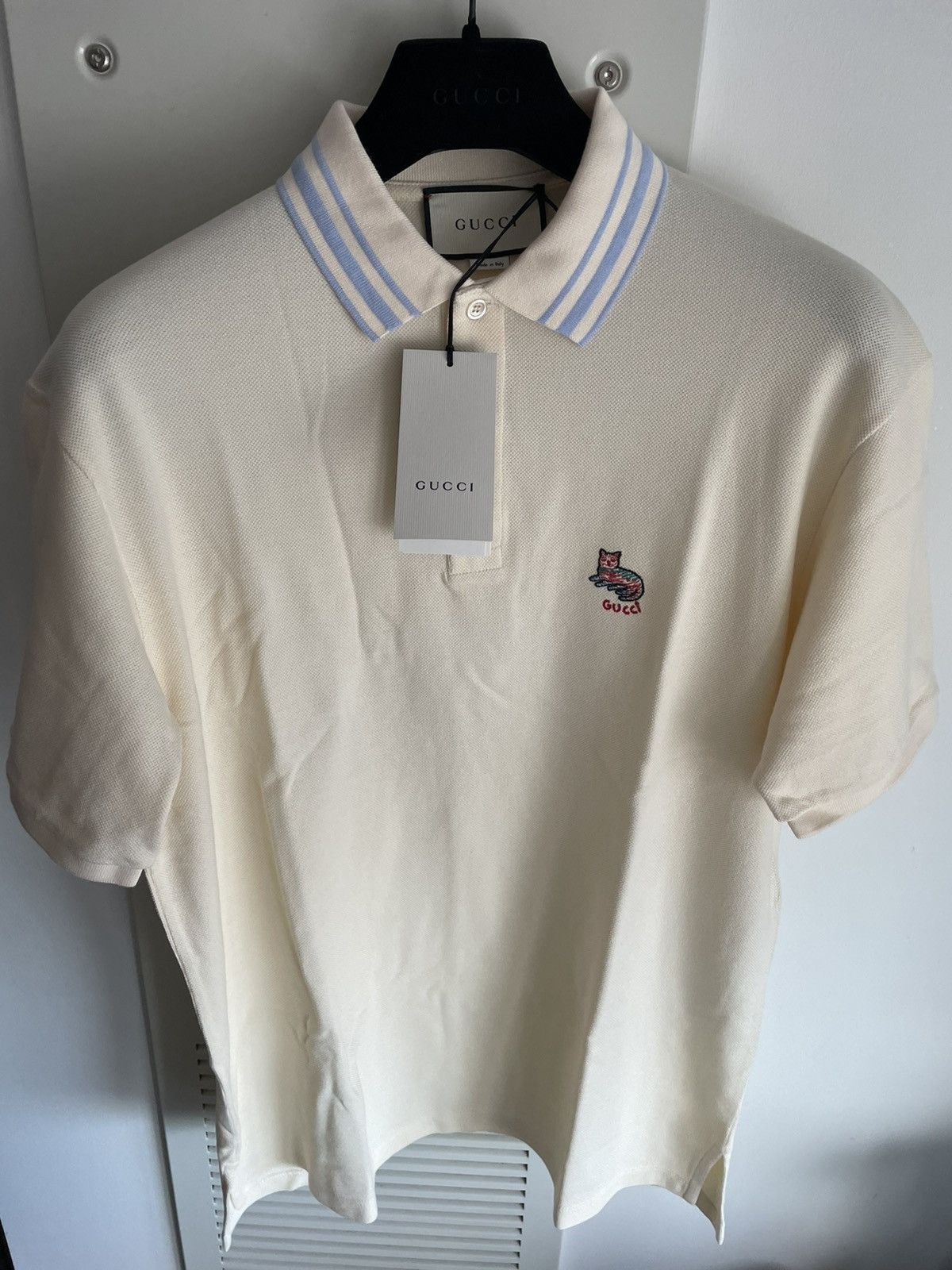 Gucci New Super Runway Limited Edition Gucci Cat Logo Polo Shirt Size US XL / EU 56 / 4 - 24 Thumbnail
