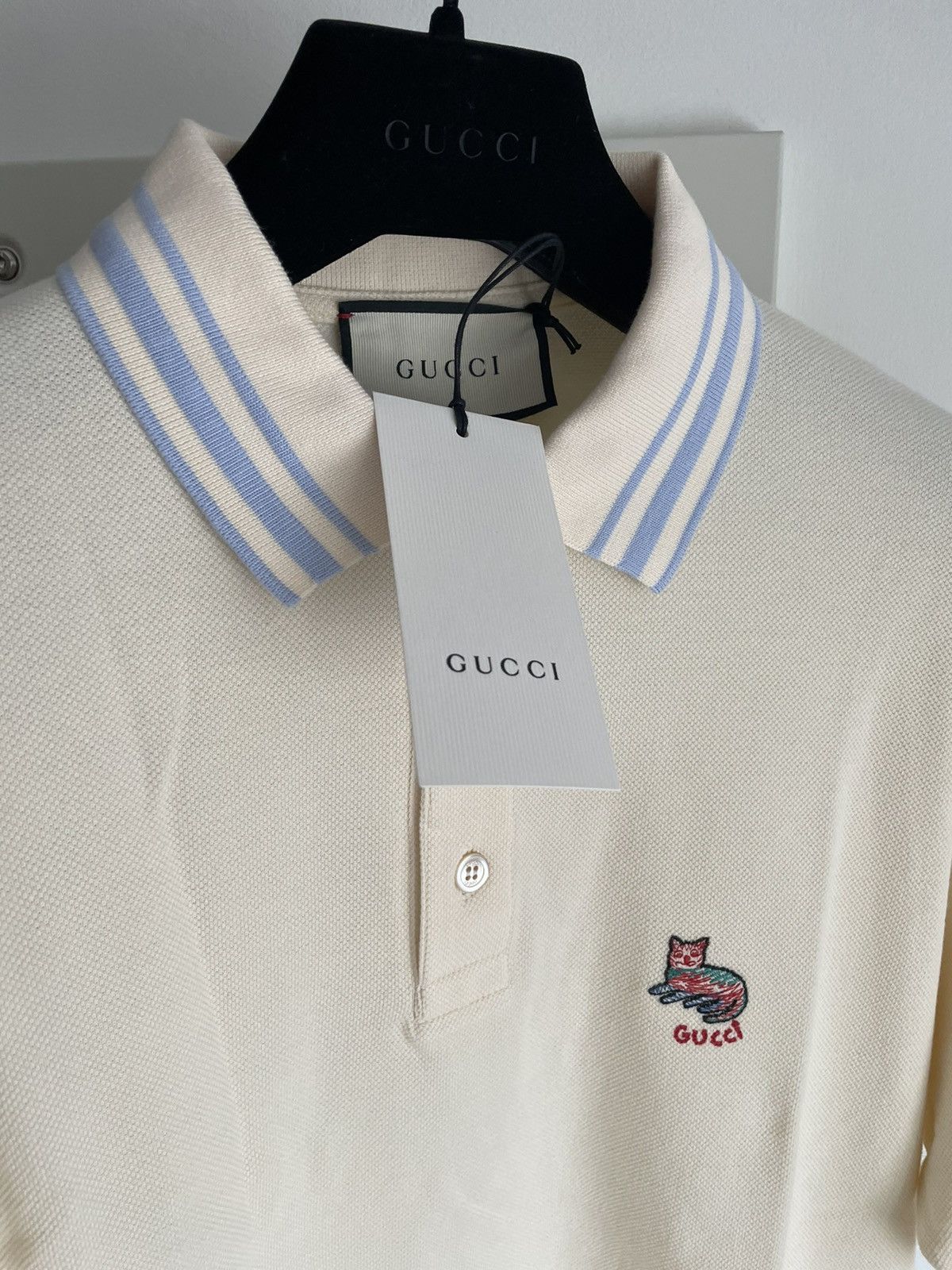 Gucci New Super Runway Limited Edition Gucci Cat Logo Polo Shirt Size US XL / EU 56 / 4 - 23 Thumbnail