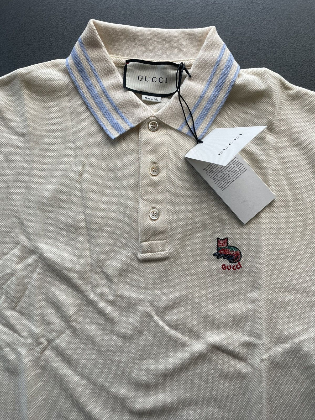 Gucci New Super Runway Limited Edition Gucci Cat Logo Polo Shirt Size US XL / EU 56 / 4 - 14 Thumbnail