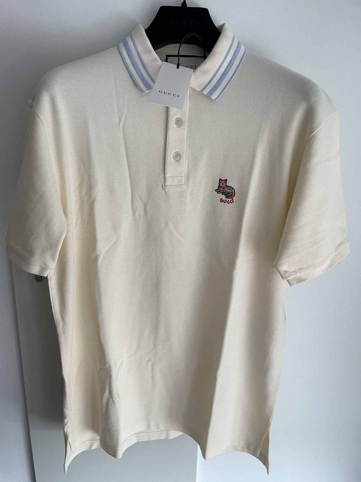Gucci New Super Runway Limited Edition Gucci Cat Logo Polo Shirt Size US XL / EU 56 / 4 - 22 Thumbnail