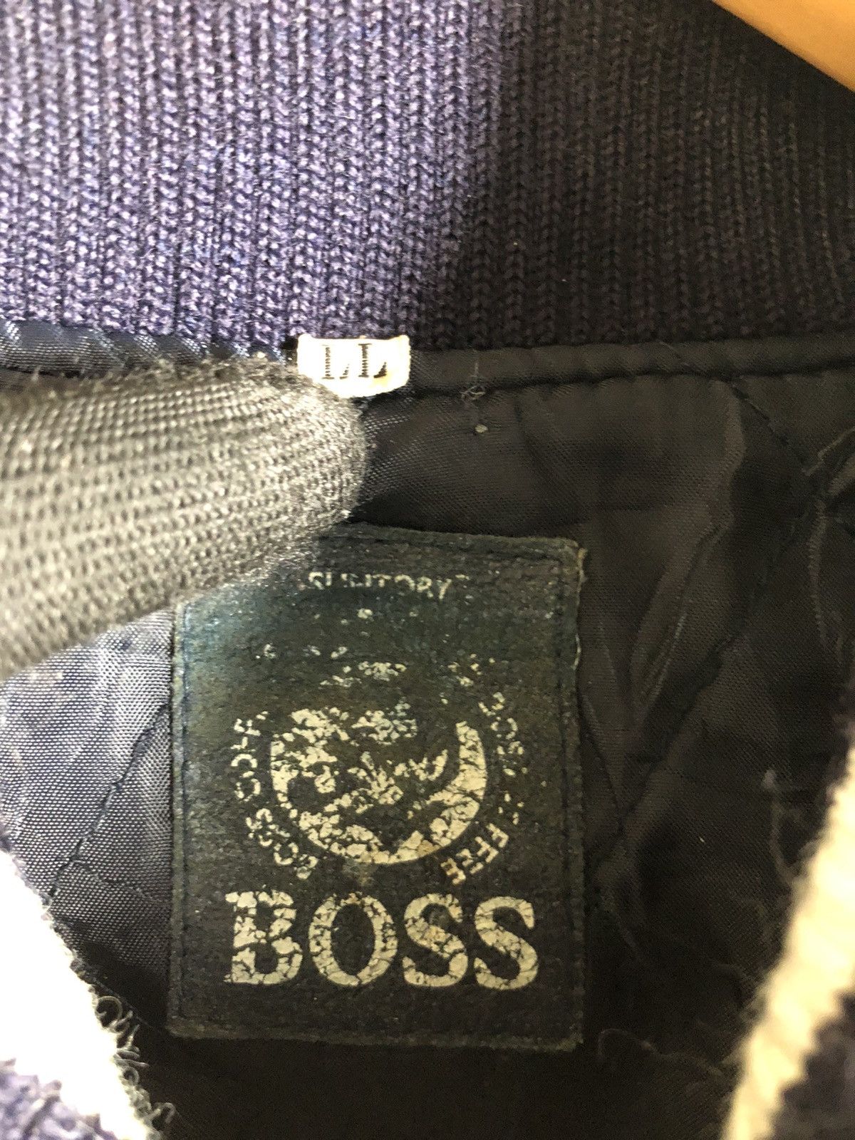 Japanese Brand Vintage Suntory Boss Coffee Varsity Wool Jacket Size US XL / EU 56 / 4 - 12 Thumbnail