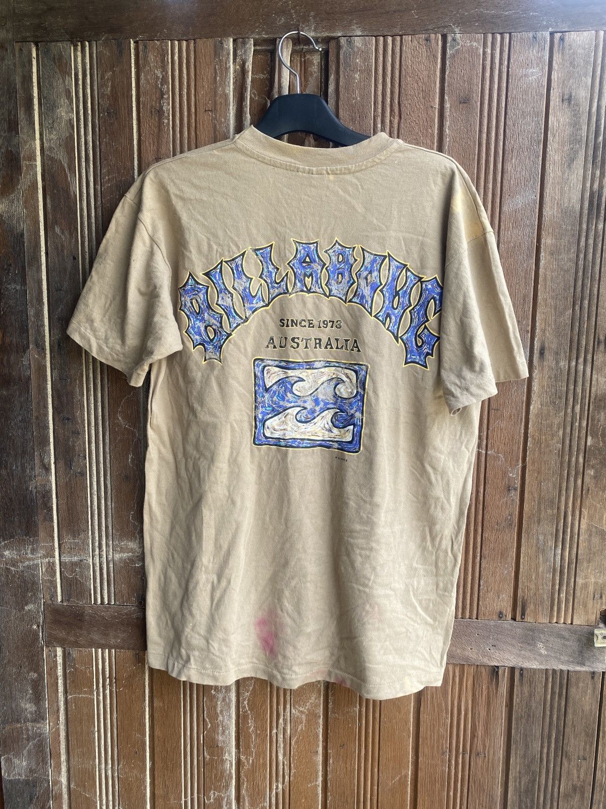 Fire🔥 vintage 90s BILLABONG WAVE DESIGN DISTRESSED SUN FADED