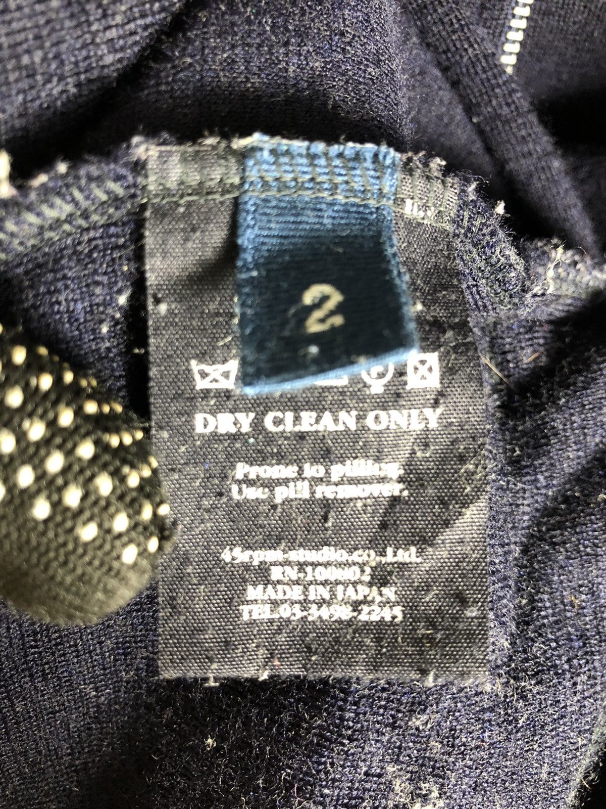 45rpm × Indigo × Japanese Brand Japanese Brand 45 Rpm wool jacket Size US M / EU 48-50 / 2 - 9 Thumbnail