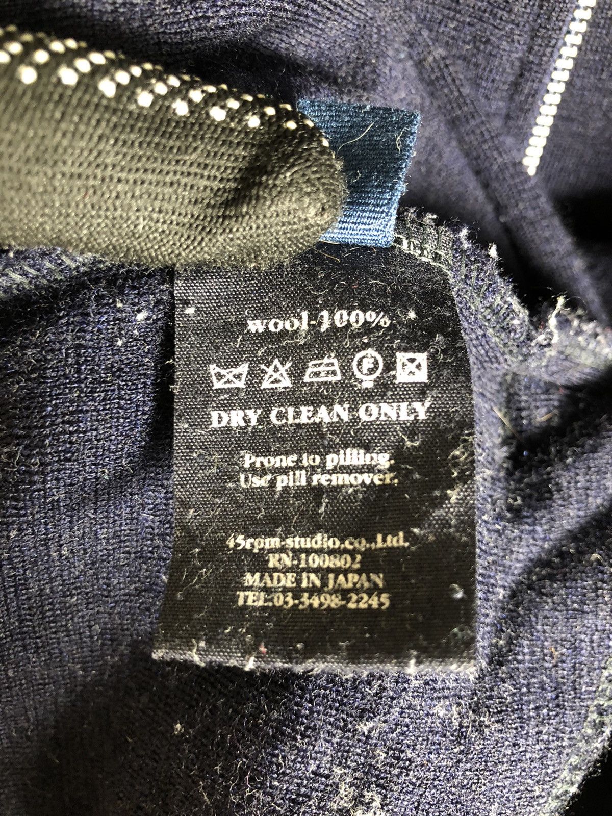 45rpm × Indigo × Japanese Brand Japanese Brand 45 Rpm wool jacket Size US M / EU 48-50 / 2 - 10 Thumbnail