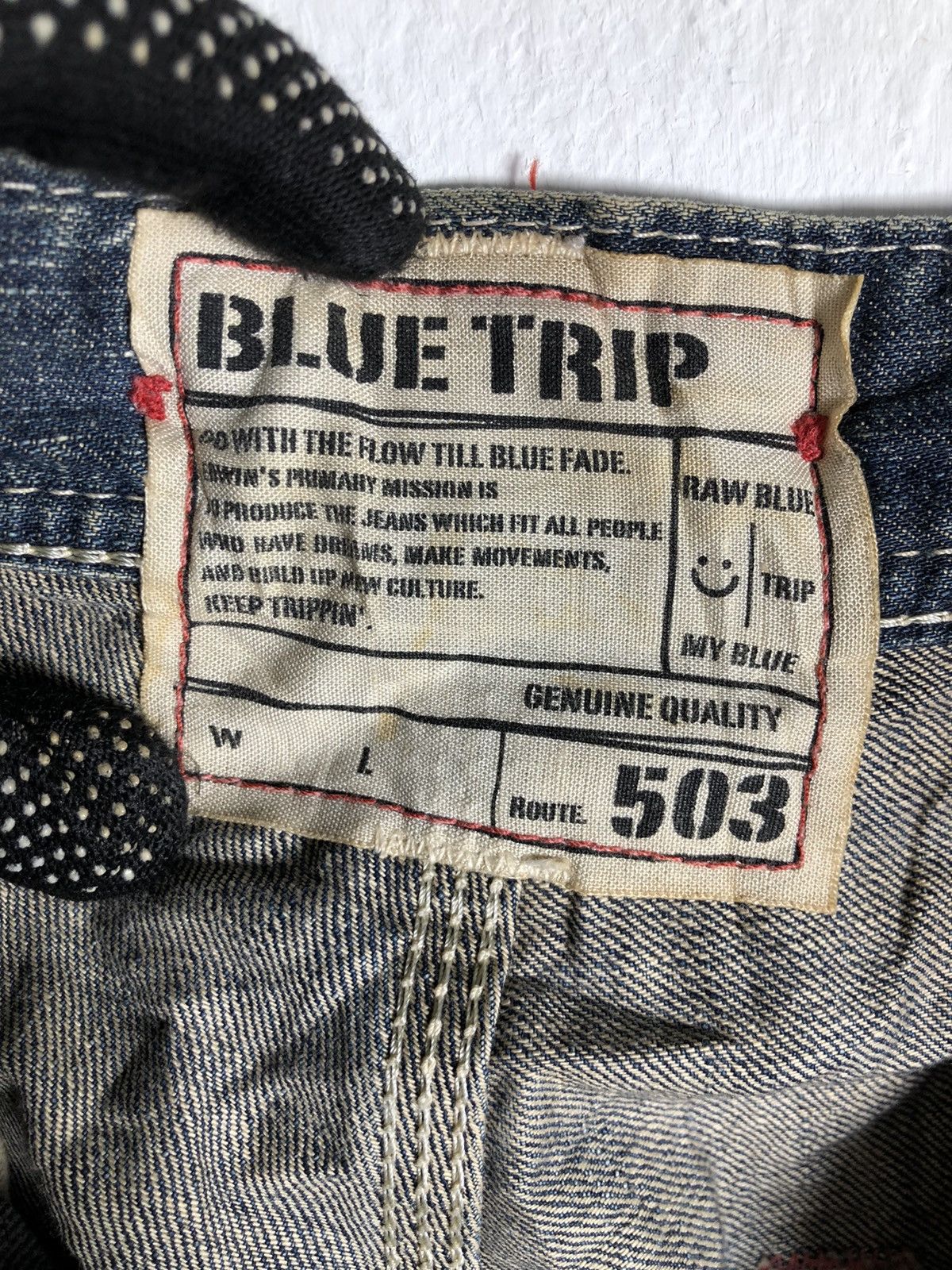 Edwin Japanese Brand Edwin 503 Blue Trip overall carpenter style Size US 36 / EU 52 - 13 Thumbnail