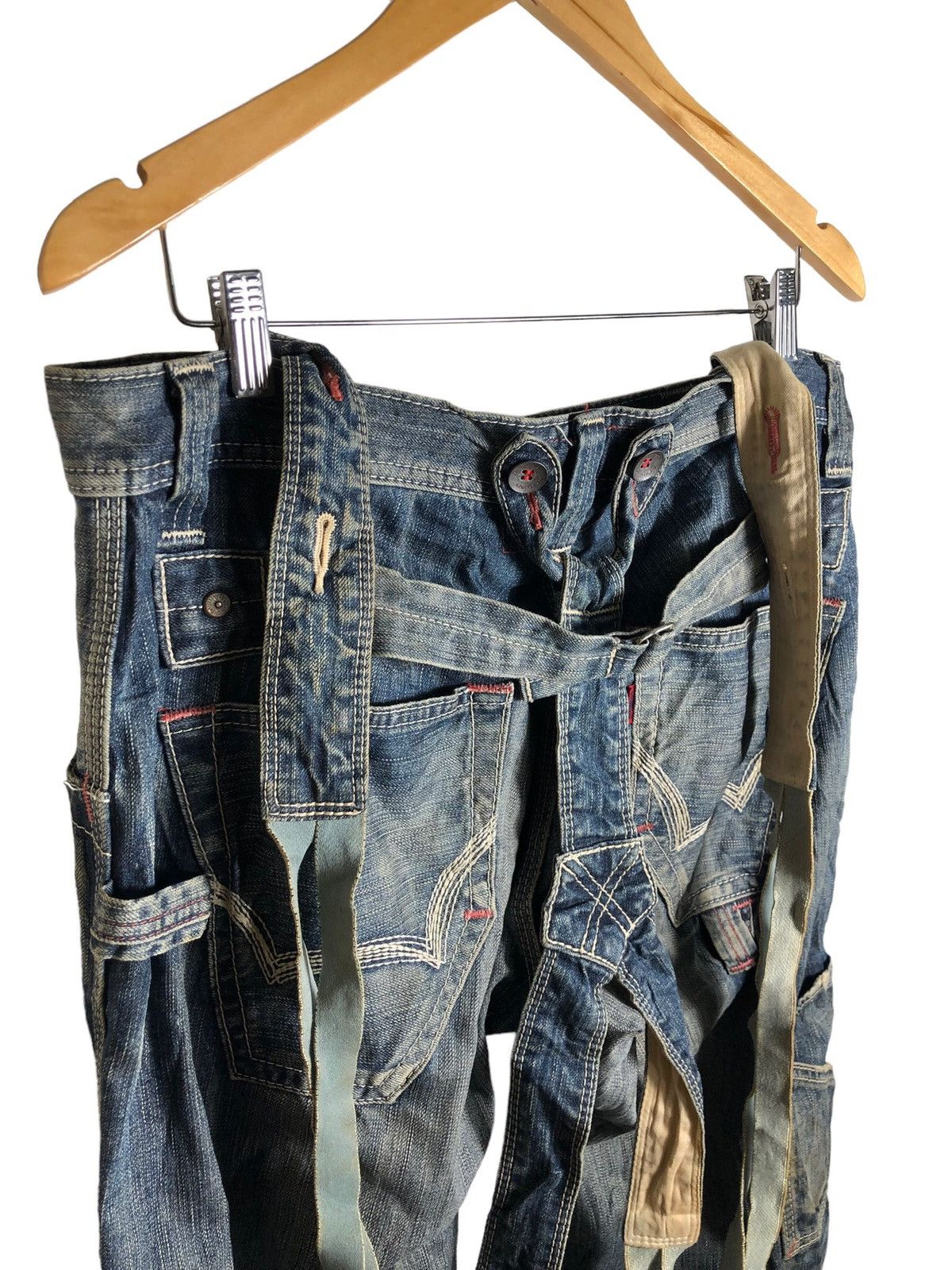 Edwin Japanese Brand Edwin 503 Blue Trip overall carpenter style Size US 36 / EU 52 - 3 Thumbnail