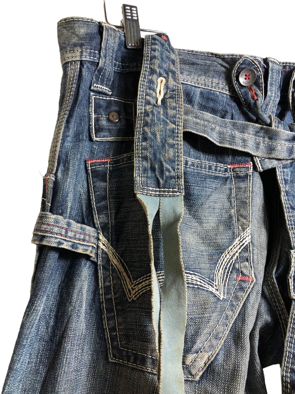 Edwin Japanese Brand Edwin 503 Blue Trip overall carpenter style Size US 36 / EU 52 - 6 Thumbnail