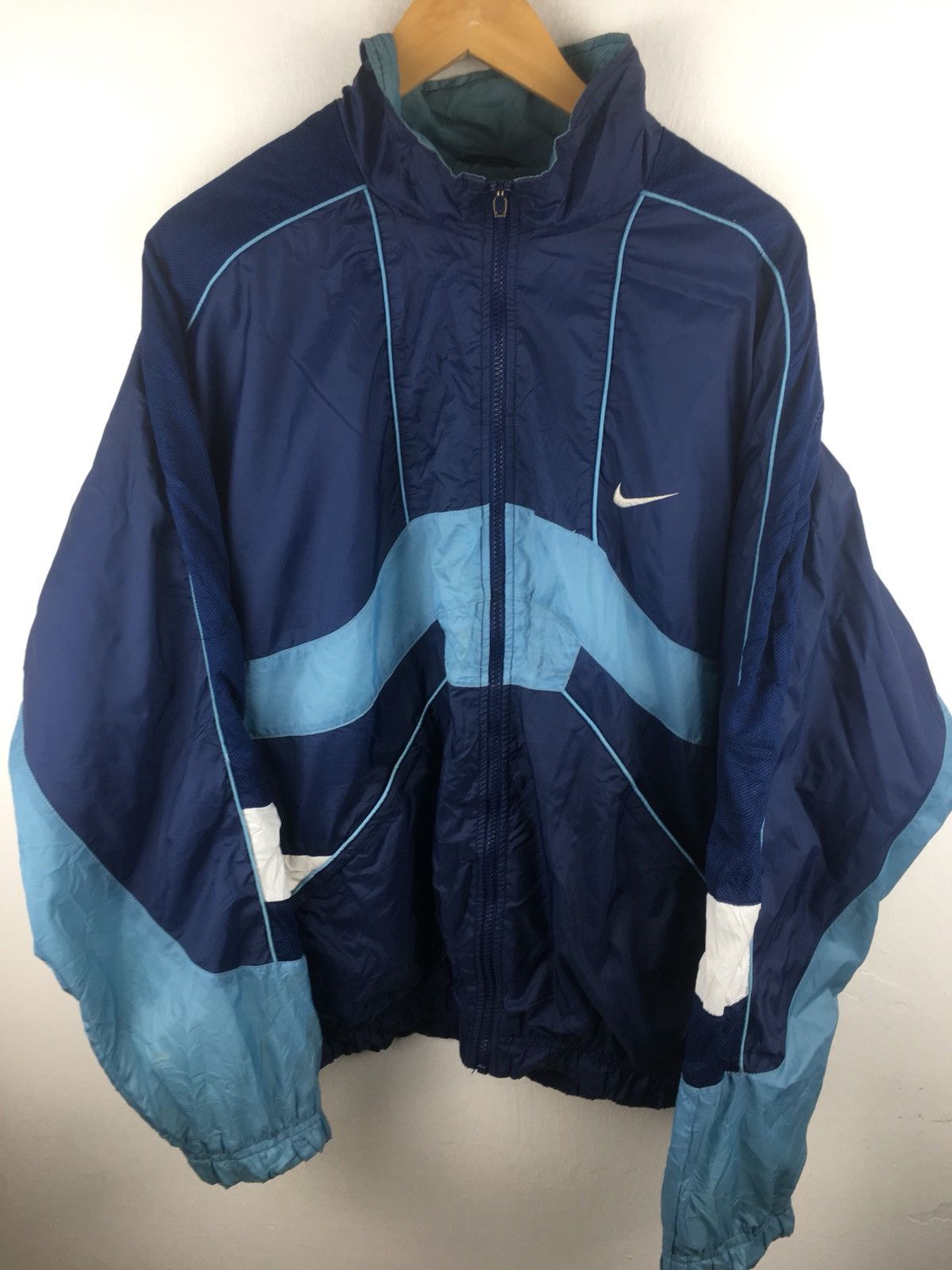 Nike × Vintage vintage 90s nike training Jacket Armpit 26.5x28 Size US XL / EU 56 / 4 - 2 Thumbnail