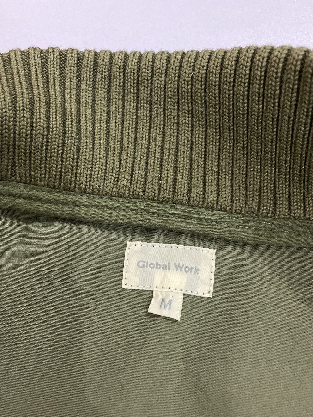 Global Work × Japanese Brand × Vintage Vintage Global Work Zipper Jacket Cotton Fabric Size US M / EU 48-50 / 2 - 10 Thumbnail
