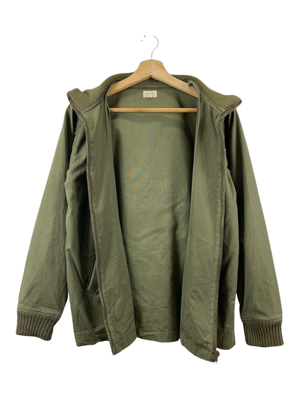 Global Work × Japanese Brand × Vintage Vintage Global Work Zipper Jacket Cotton Fabric Size US M / EU 48-50 / 2 - 7 Thumbnail