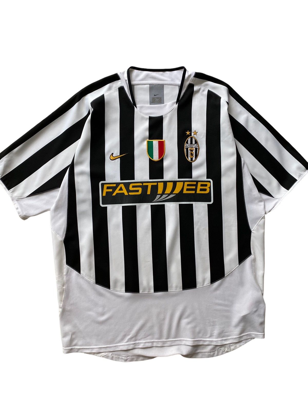 Nike × Vintage PIERO Nike Vintage XL 2003-2004 JUVENTUS HOME JERSEY FASTWEB Size US XL / EU 56 / 4 - 5 Thumbnail