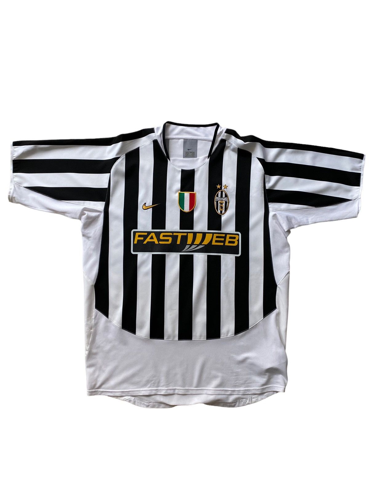 Nike × Vintage PIERO Nike Vintage XL 2003-2004 JUVENTUS HOME JERSEY FASTWEB Size US XL / EU 56 / 4 - 3 Thumbnail
