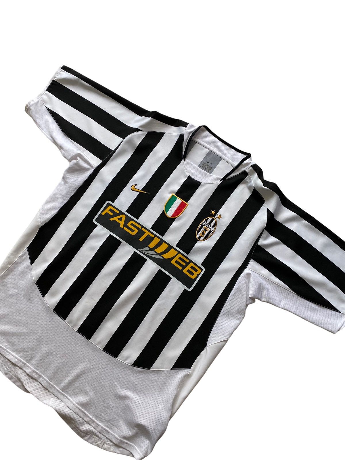 Nike × Vintage PIERO Nike Vintage XL 2003-2004 JUVENTUS HOME JERSEY FASTWEB Size US XL / EU 56 / 4 - 4 Thumbnail