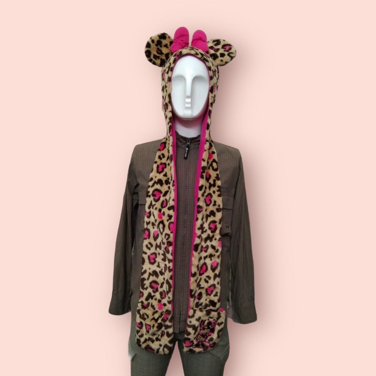 Disney × Japanese Brand × Mickey Mouse VINTAGE MINNIE MOUSE LEOPARD FAUX FUR Size ONE SIZE - 2 Thumbnail