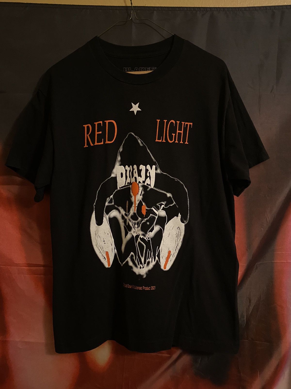 Drain Gang × Sad Boys × Sad Boys Sbe Merch Bladee Redlight T-Shirt ...