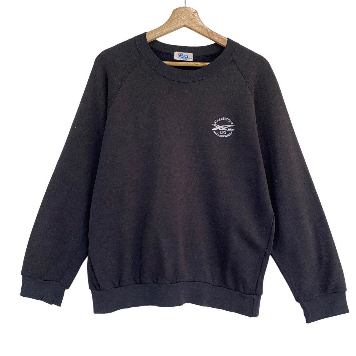 Asics × Vintage Vintage Asics Made In Japan Small Logo Crewneck Sweatshirt Size US M / EU 48-50 / 2 - 1 Thumbnail