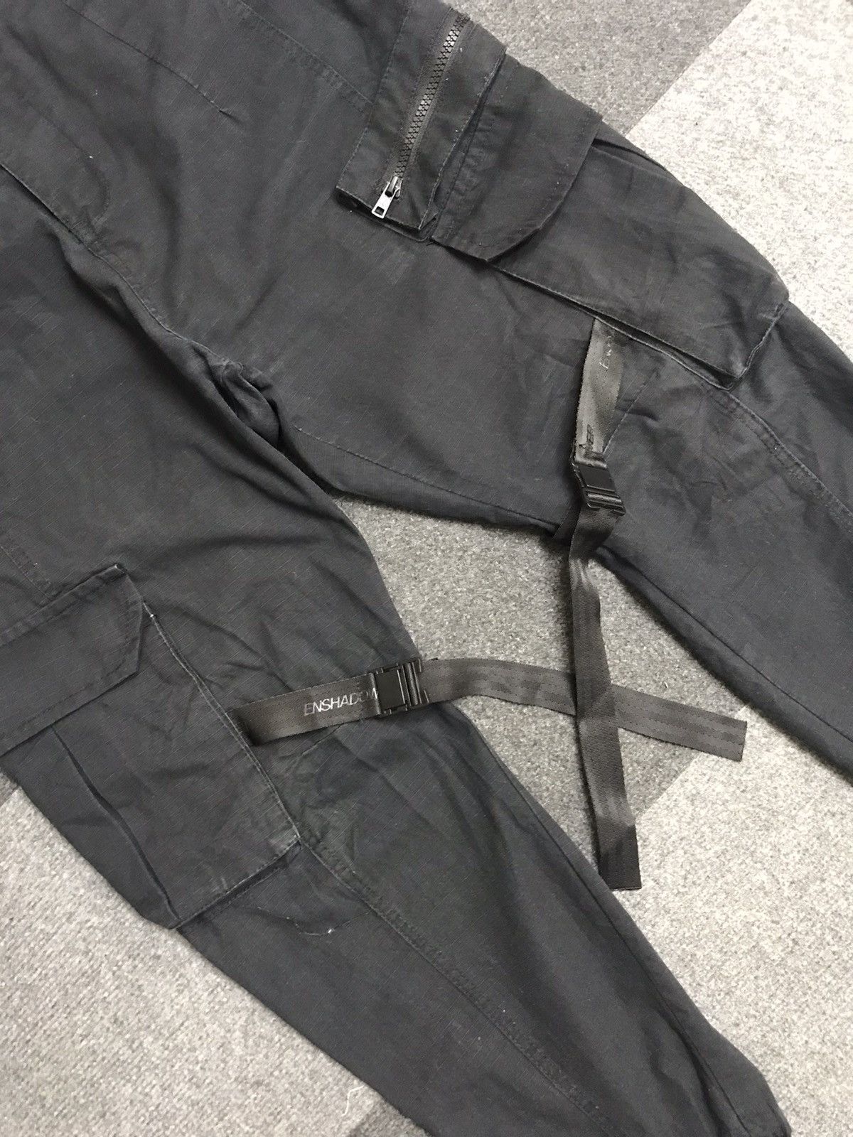 Japanese Brand ENSHADOWER RipStop Avant Garde Strap Tactical Jogger Pant Size US 31 - 3 Thumbnail