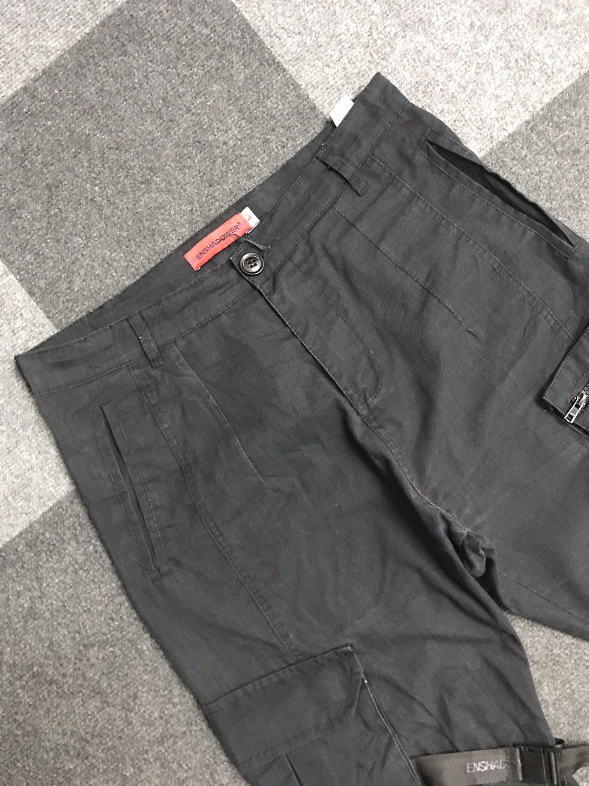 Japanese Brand ENSHADOWER RipStop Avant Garde Strap Tactical Jogger Pant Size US 31 - 2 Thumbnail