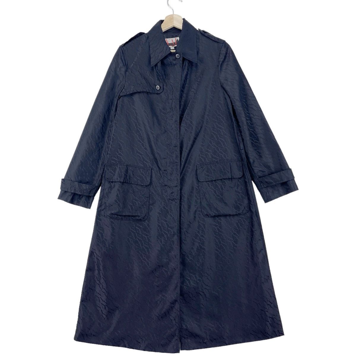 Valentino Valentino Garavani Black Monogram Trench Coat Size US M / EU 48-50 / 2 - 1 Thumbnail