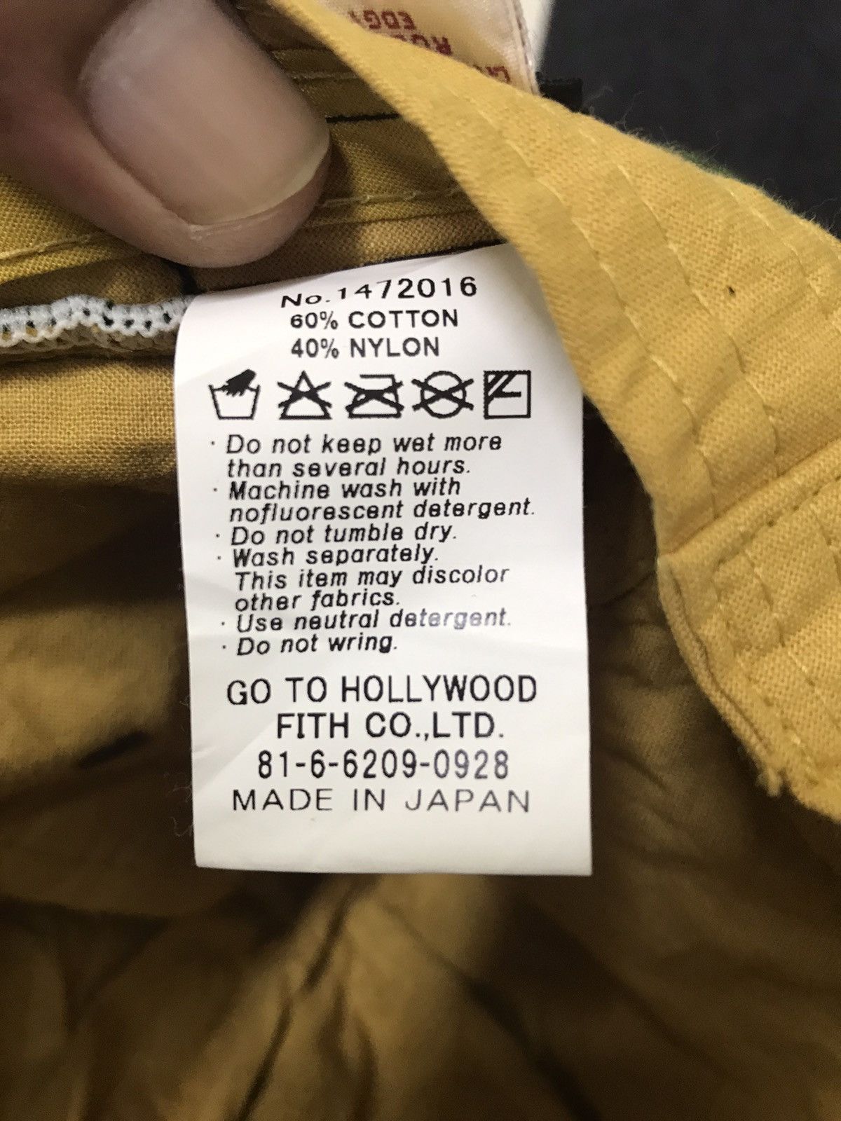 Japanese Brand GO TO HOLLYWOOD Japan Outdoor Hat Size ONE SIZE - 6 Thumbnail