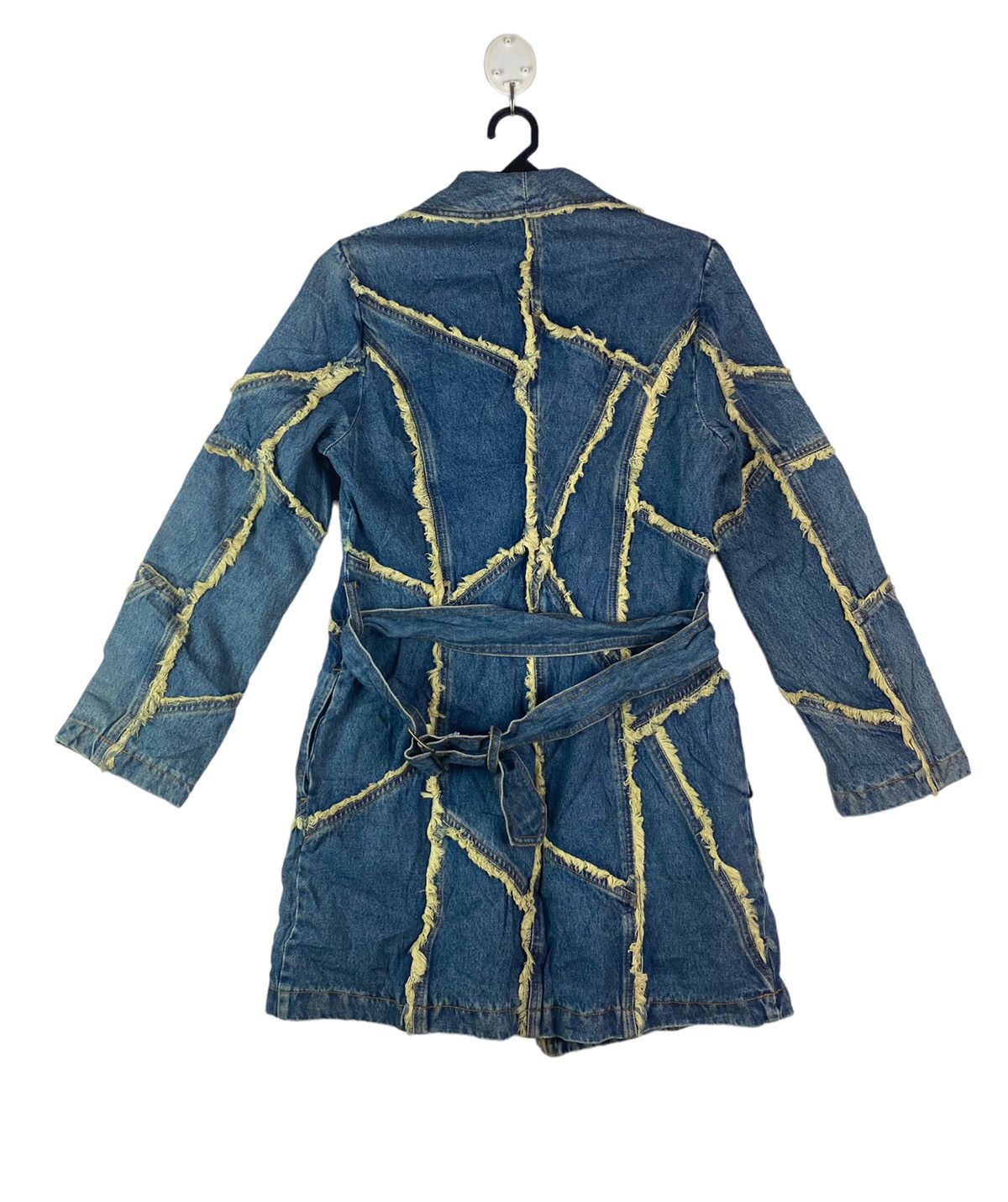 Japanese Brand Vtg 90s unique reconstruction denim coat jacket Size M / US 6-8 / IT 42-44 - 3 Thumbnail
