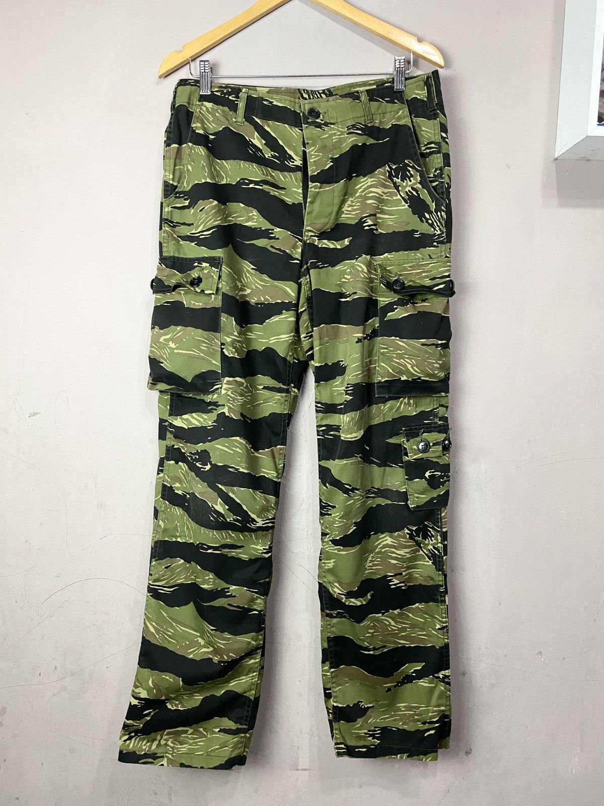 💥RARE💥Vintage N.S Division Cargo Pant Tiger Stripe